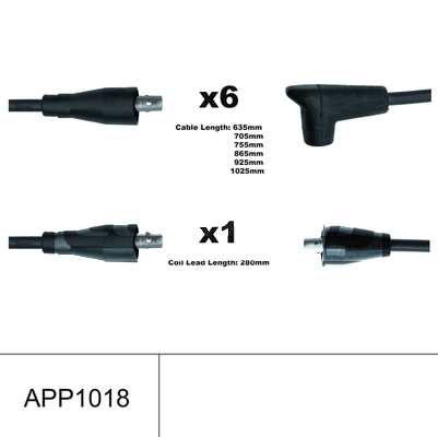 Lemark HOES1285 HT Leads Ignition Cables Set