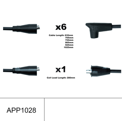 Lemark HOES1294 HT Leads Ignition Cables Set