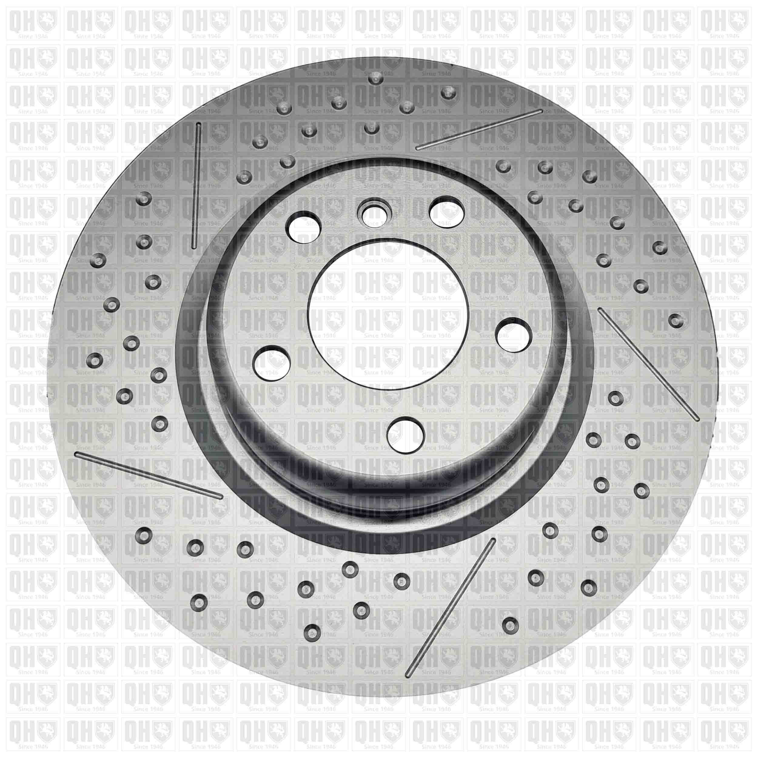 Quinton Hazell BDC6037 2x Brake Discs Pair Vented