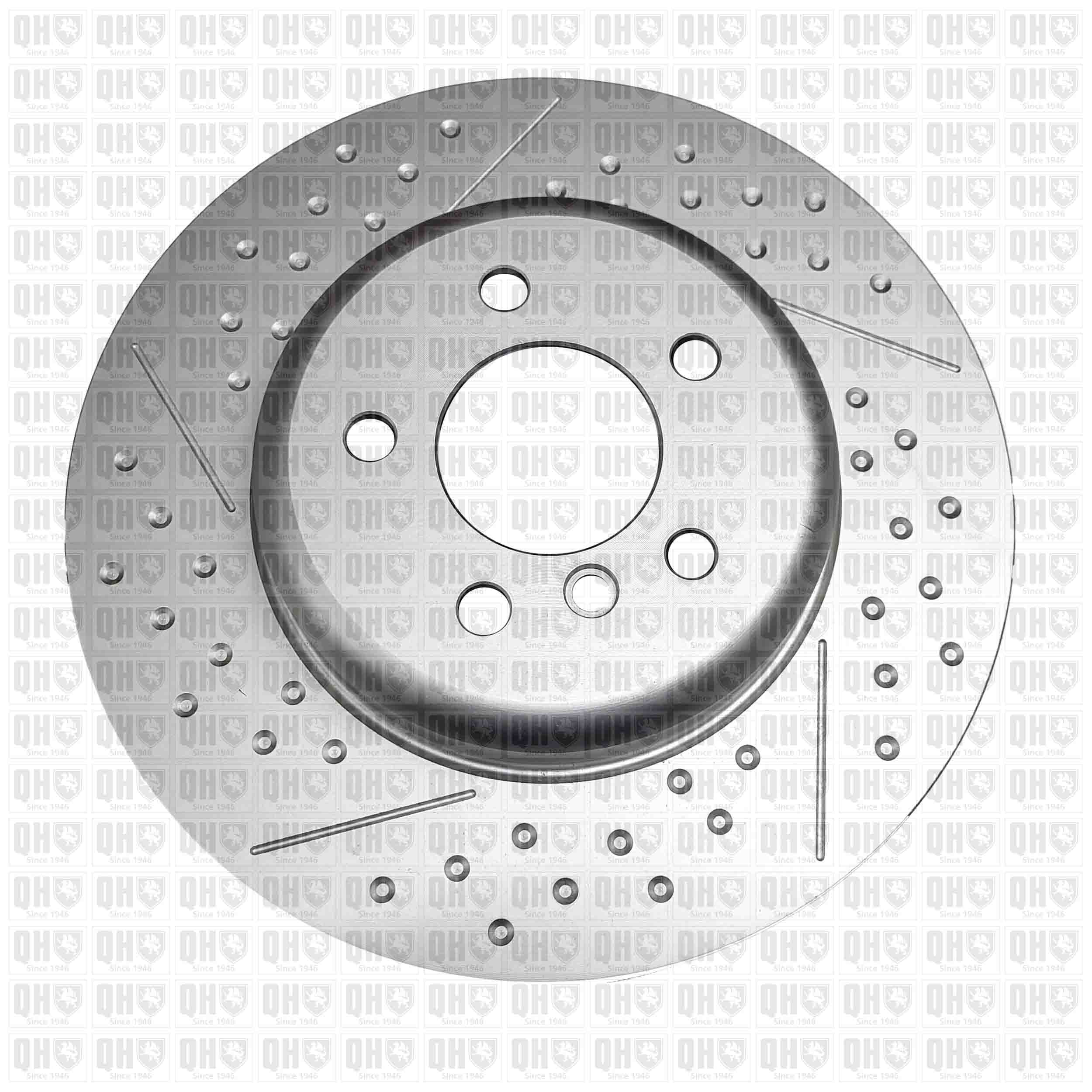 Quinton Hazell BDC6245 2x Brake Discs Pair Vented