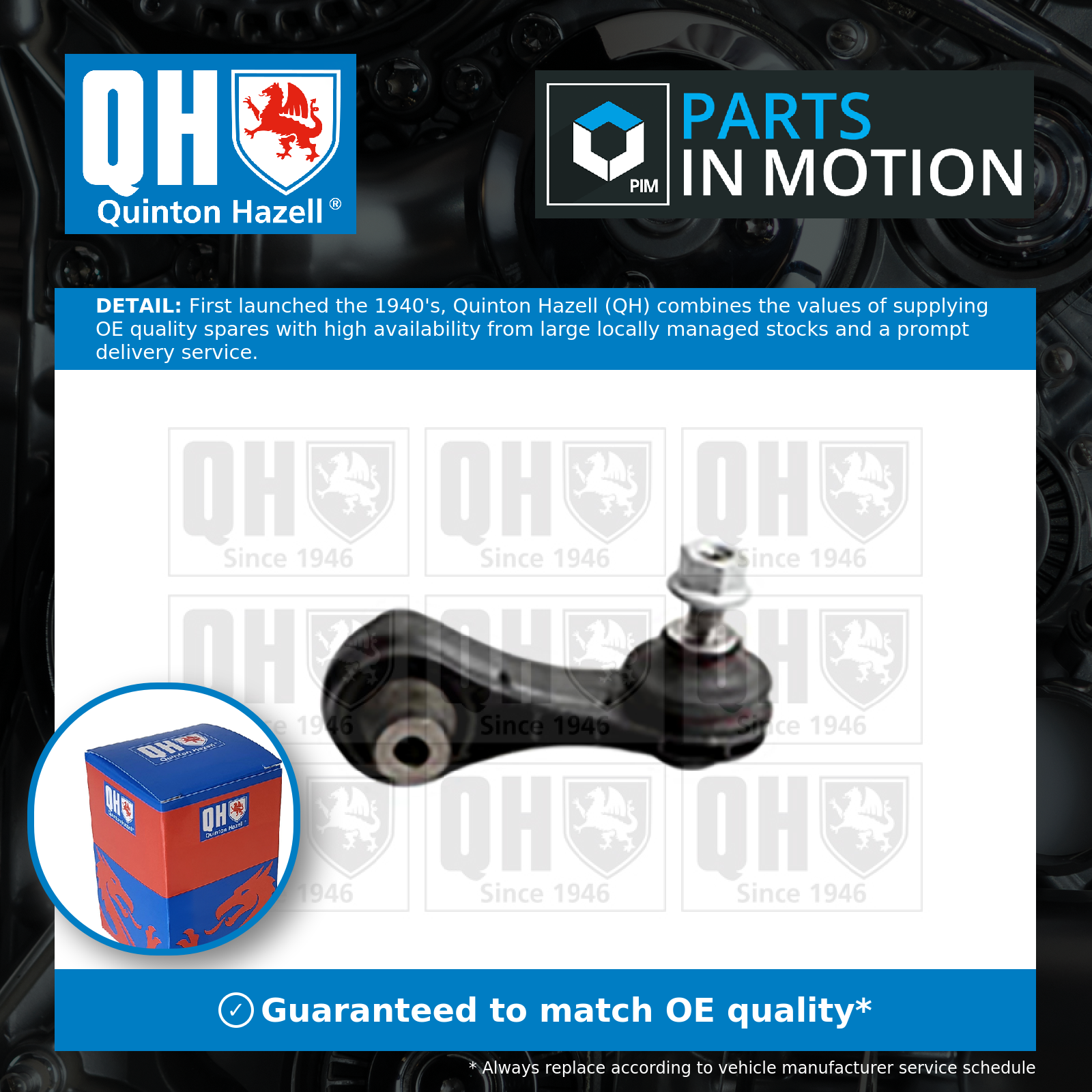 Quinton Hazell Anti Roll Bar Link Rear QLS4062S [PM2707093]
