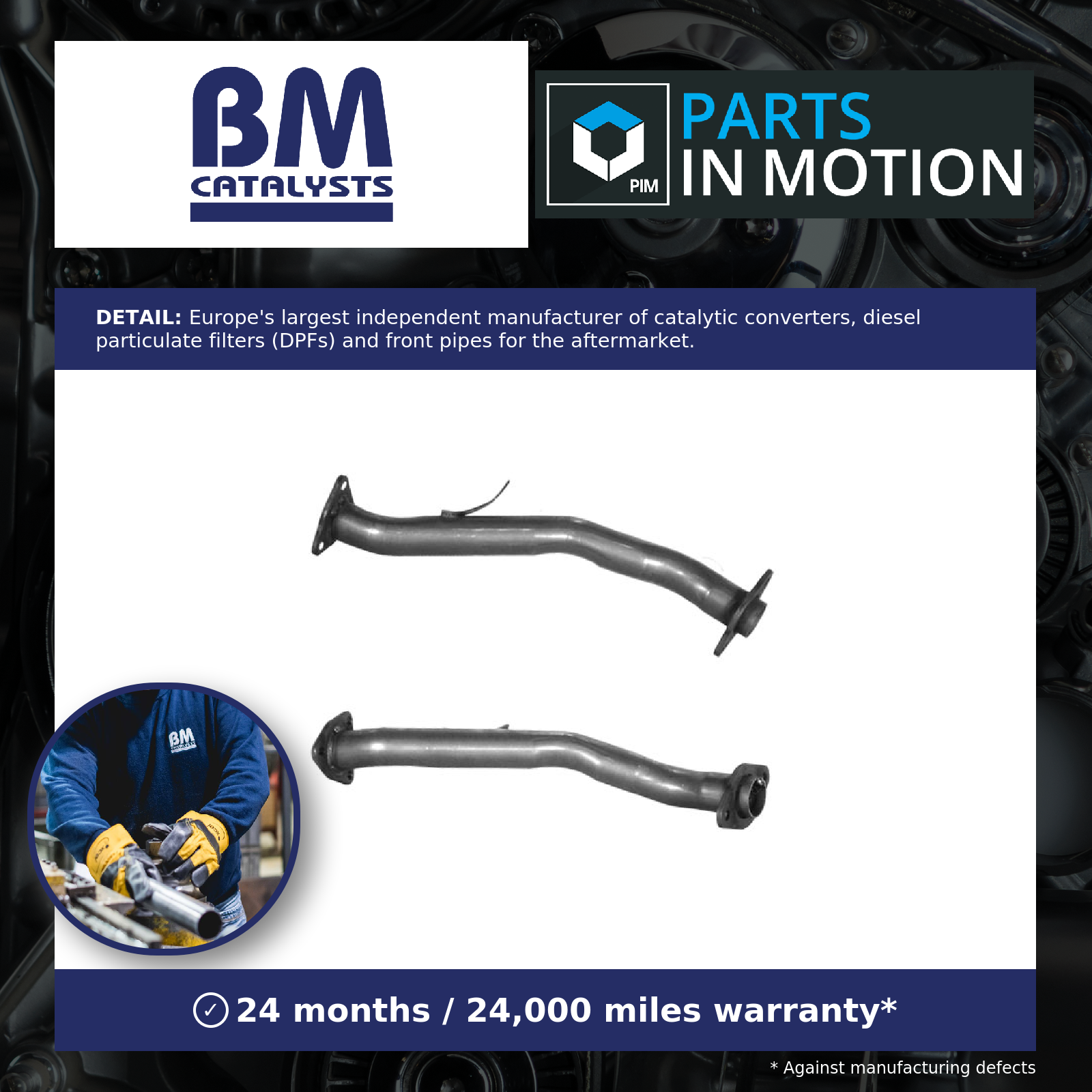 Exhaust Pipe + Fitting Kit fits SUBARU LEGACY 2.0 Centre 91 to 93 EJ20EMPI BM - Image 2