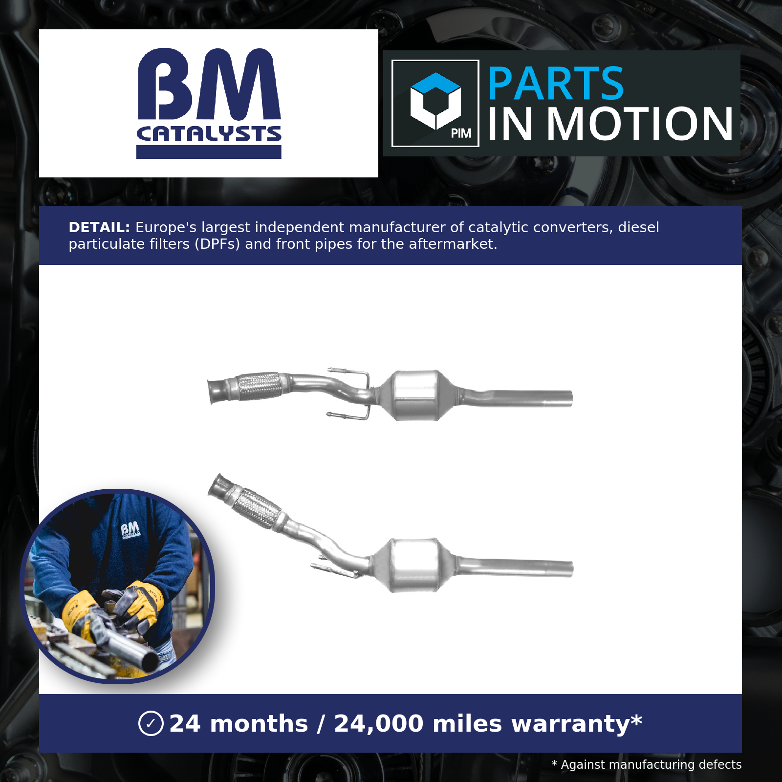 Catalytic Converter Type Approved BM80162H BM Catalysts 1705JF 1705NF 1705NG New - Image 2