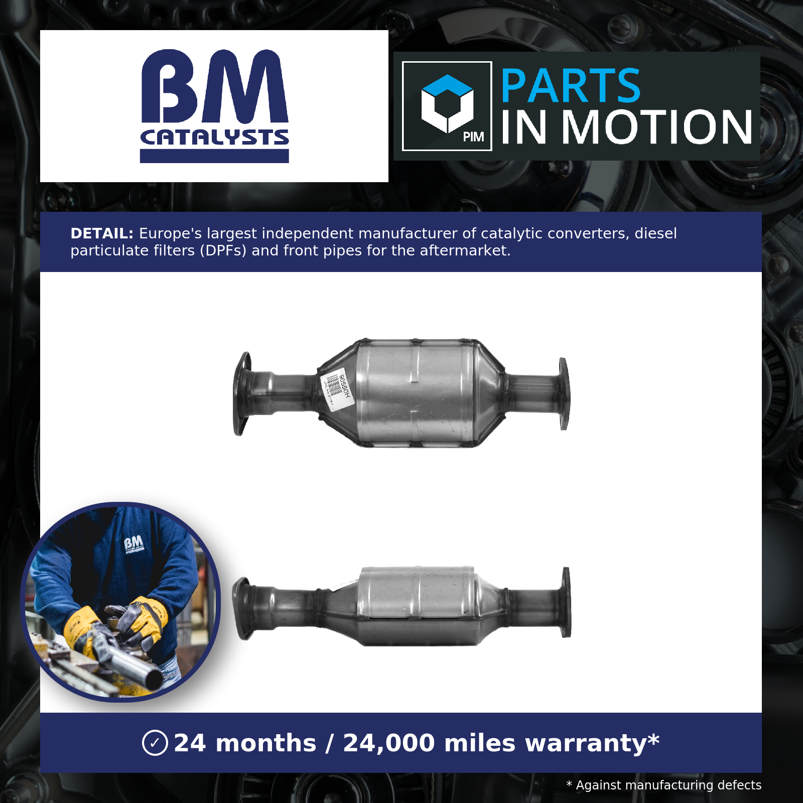 BM Catalysts Non Type Approved Catalytic Converter BM90550 [PM333008]