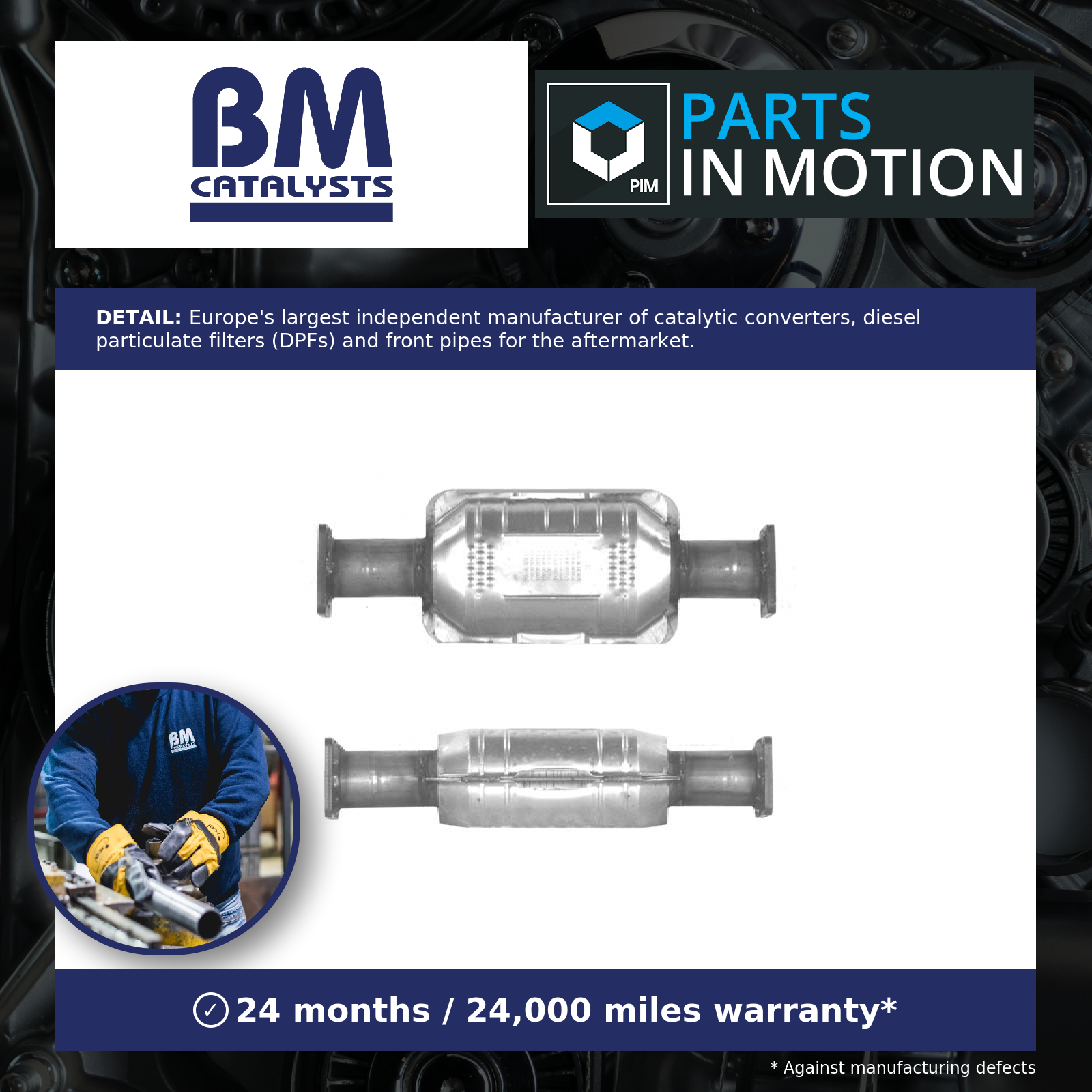 BM Catalysts Non Type Approved Catalytic Converter BM90684 [PM333379]