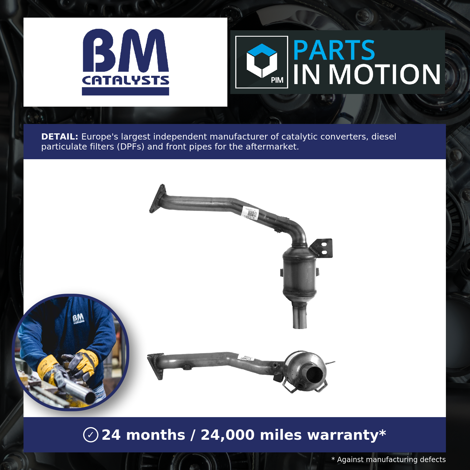 BM Catalysts Catalytic Converter Type Approved Right BM91288H [PM336596]