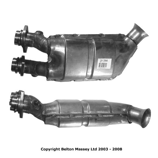 BM Catalysts BM91386 Non Type Approved Catalytic Converter