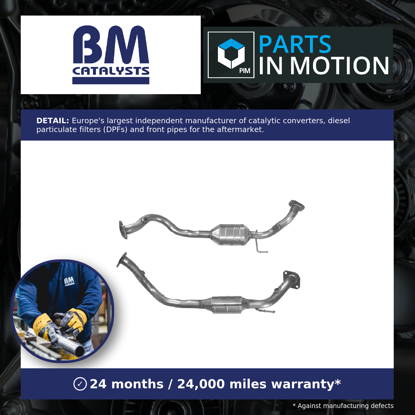 BM Catalysts Non Type Approved Catalytic Converter Left BM91423 [PM337370]