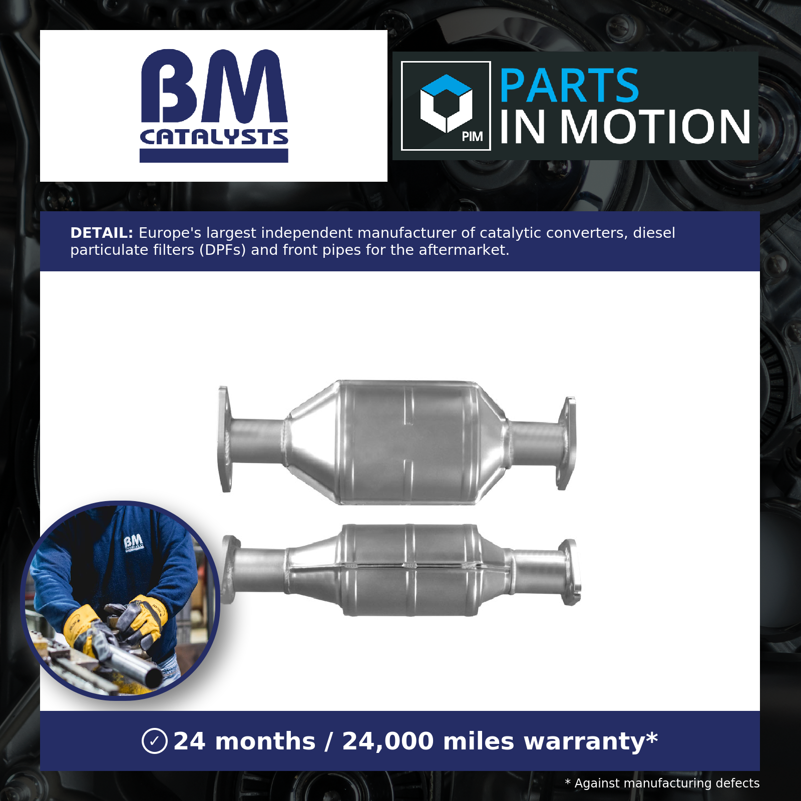 BM Catalysts Non Type Approved Catalytic Converter BM90108 [PM337660]