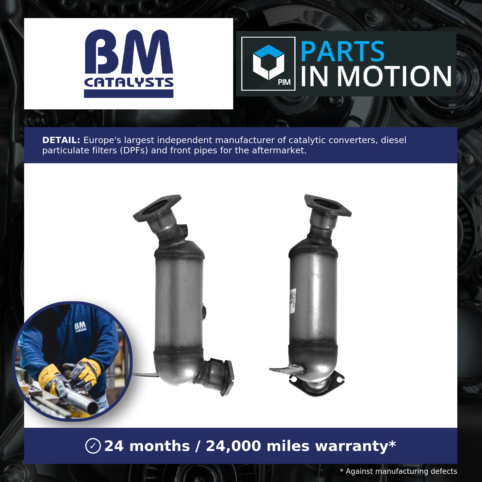 BM Catalysts Catalytic Converter Type Approved Left BM91234H [PM338752]
