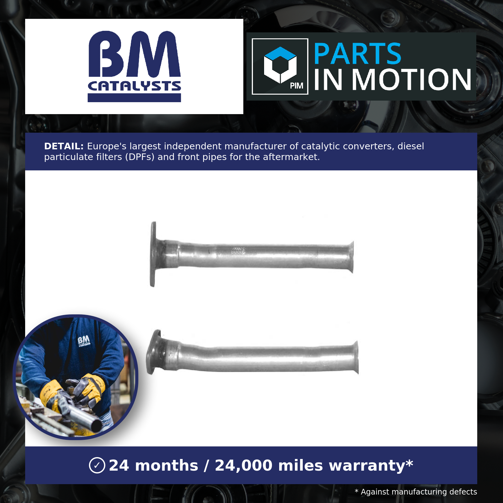 Exhaust Pipe fits PEUGEOT 206 1.6 Centre 98 to 00 NFZ(TU5JP) BM 1705Z2 1705Z4 - Image 2