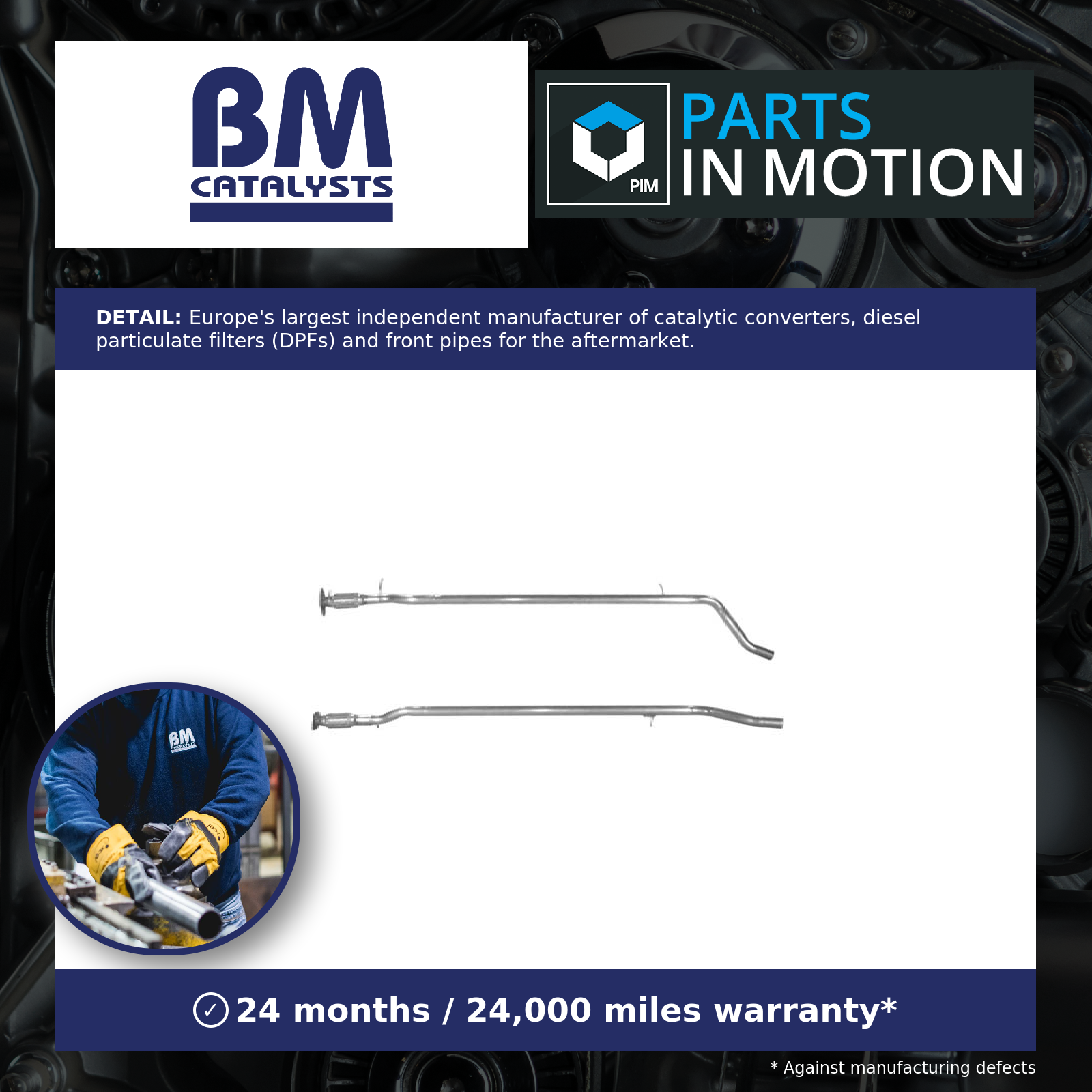 Exhaust Pipe Centre BM50025 BM Catalysts 2103229 21032290 46788949 51771844 New - Image 3