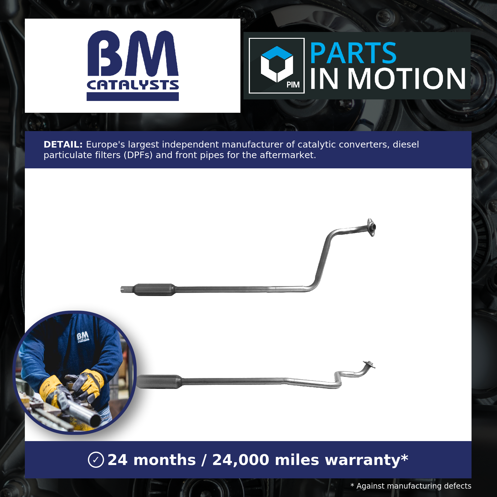 BM Catalysts Exhaust Pipe Centre BM50048 [PM339418]