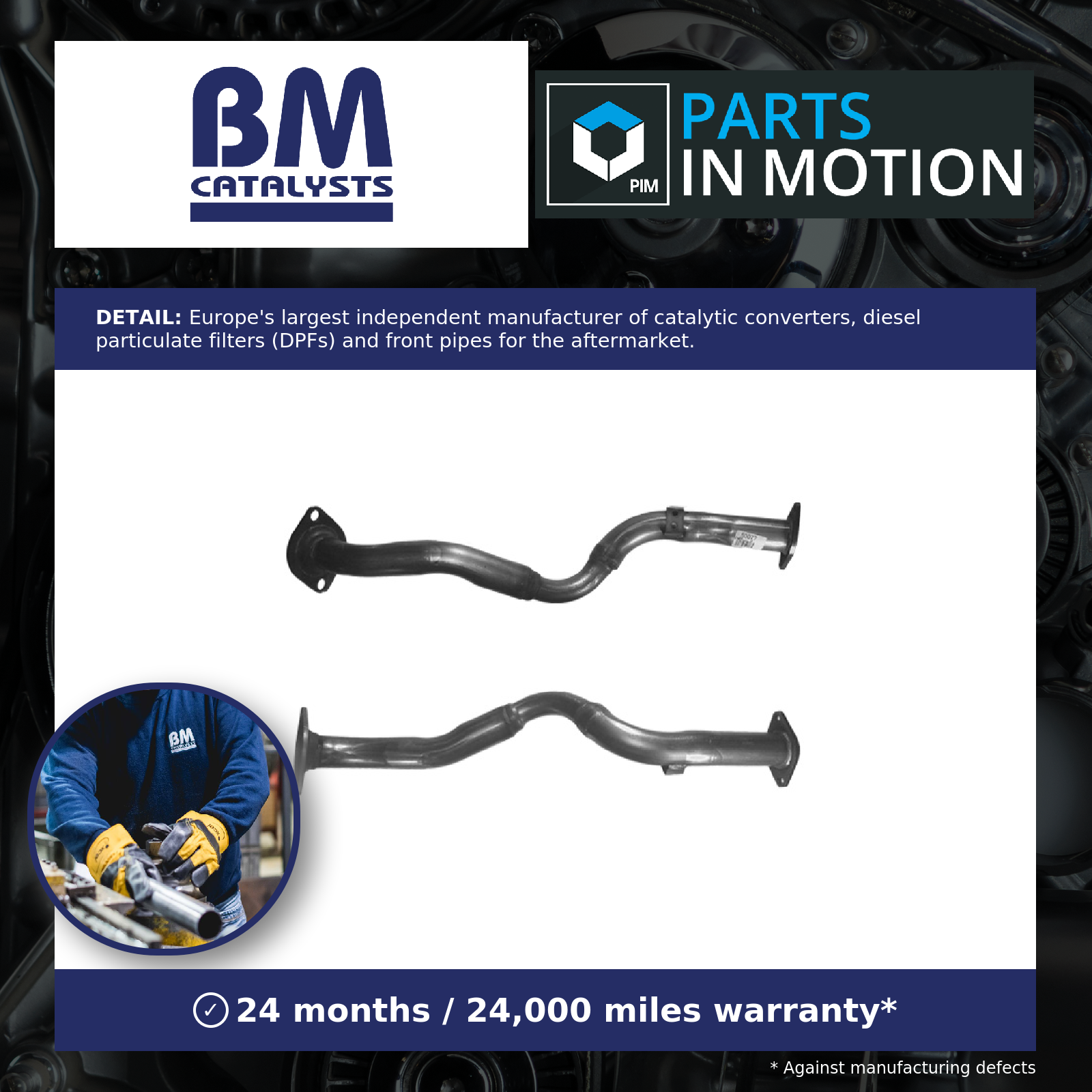 BM Catalysts Exhaust Pipe Front BM50077 [PM339536]