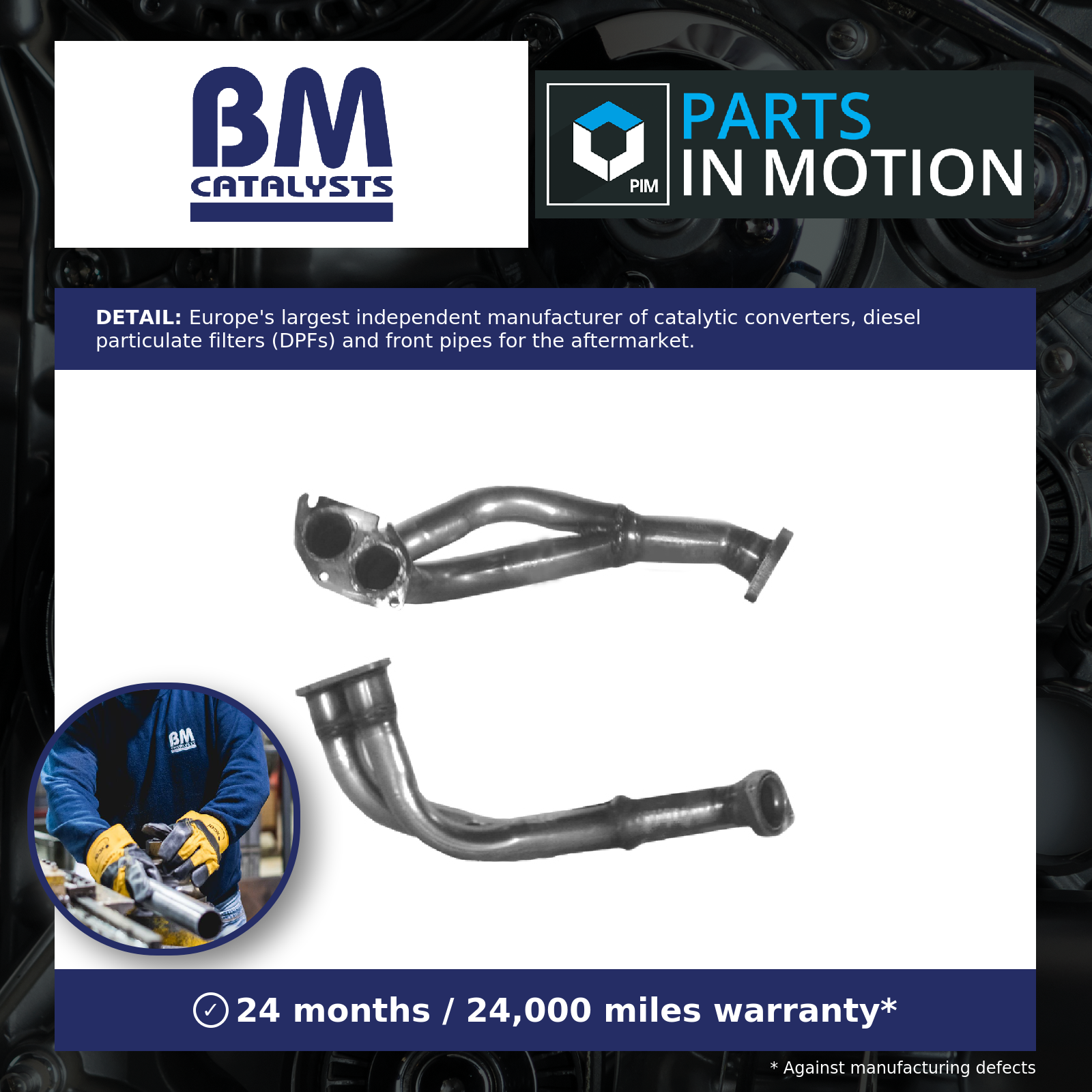 BM Catalysts Front Exhaust Pipe BM70089 - Image 11