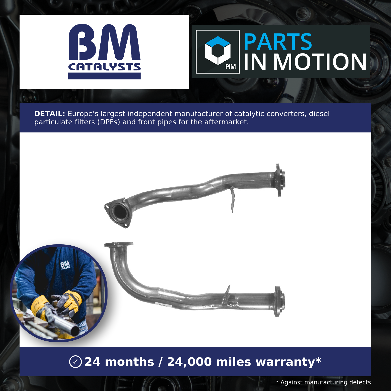 BM Catalysts Exhaust Pipe BM70466 - Image 4