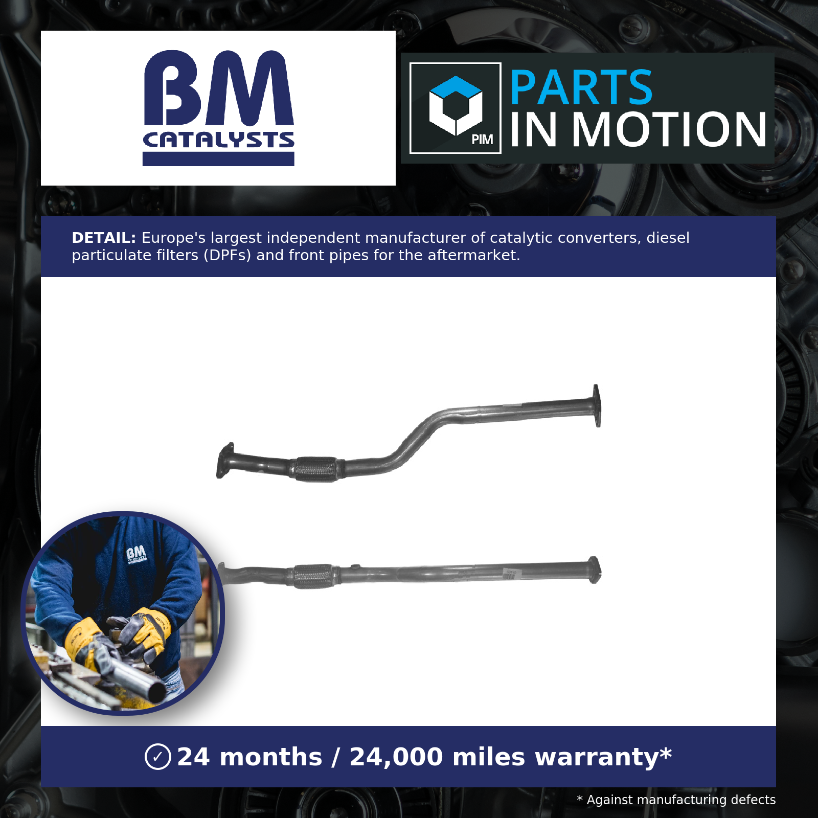 BM Catalysts Exhaust Pipe Front BM50140 [PM410325]