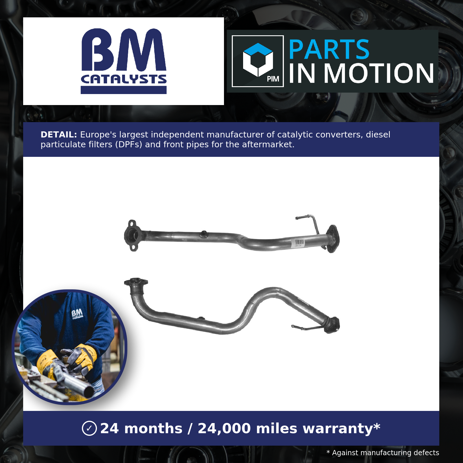 BM Catalysts Exhaust Pipe Front BM50167 [PM410345]