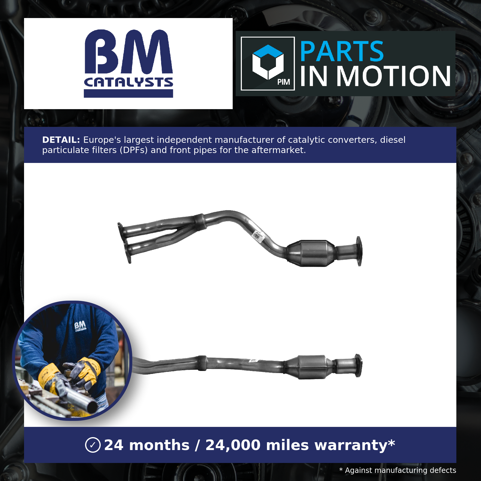 BM Catalysts Catalytic Converter Type Approved BM91436H [PM921924]