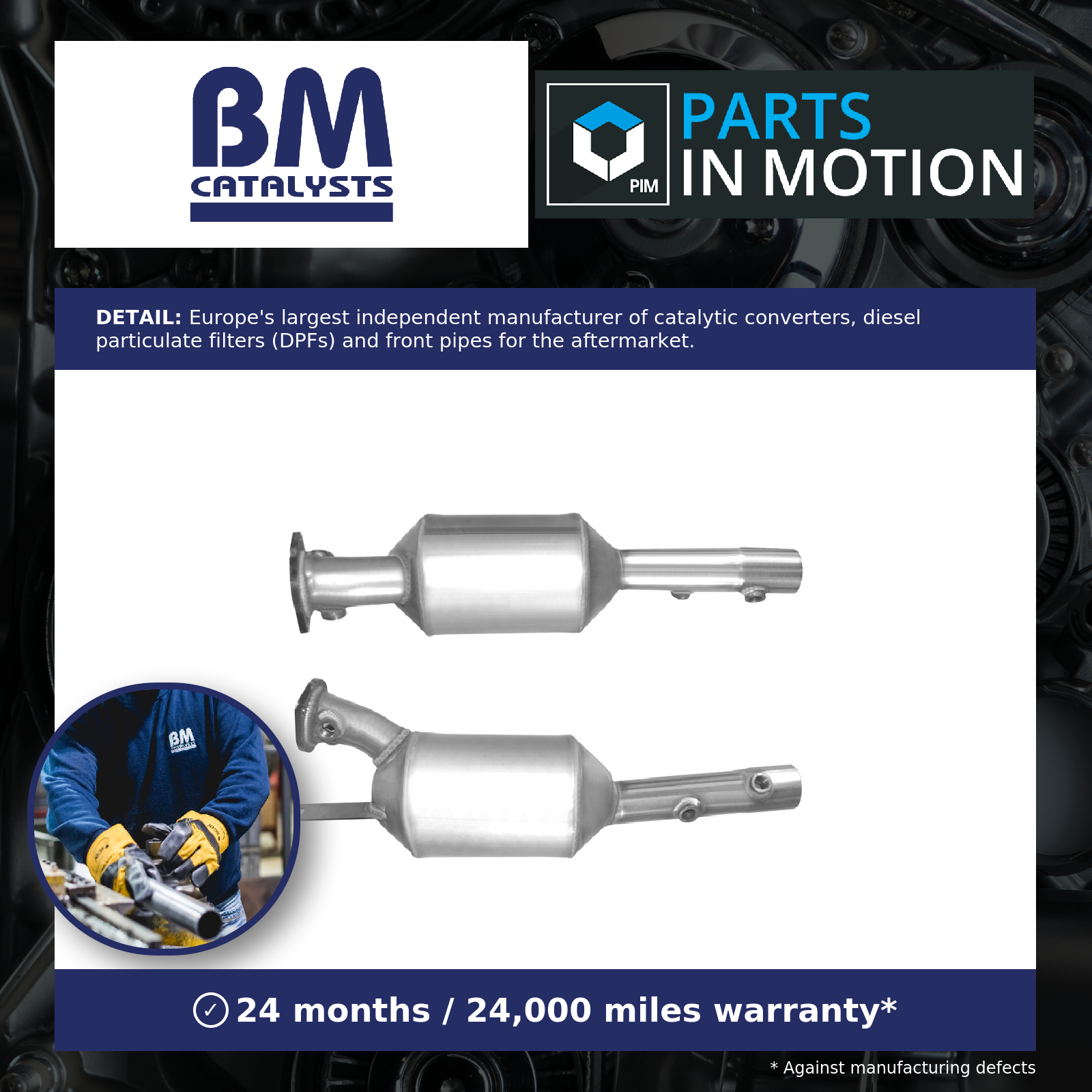 Diesel Particulate Filter DPF + Fitting Kit BM11177K BM Catalysts Soot Quality - Image 3