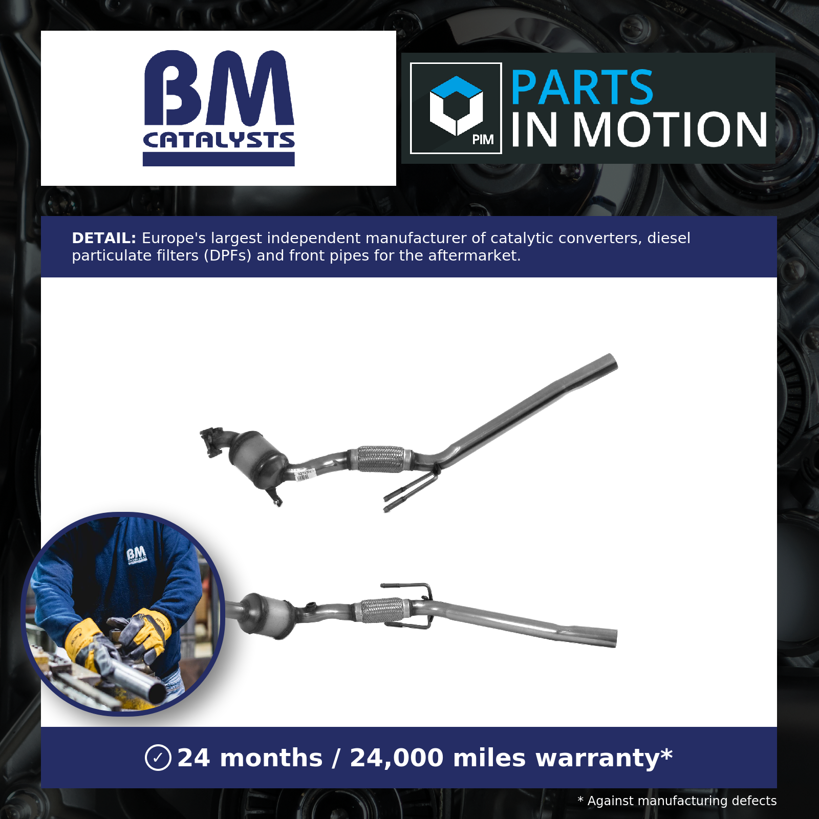 BM Catalysts Catalytic Converter Type Approved BM92185H [PM1206145]