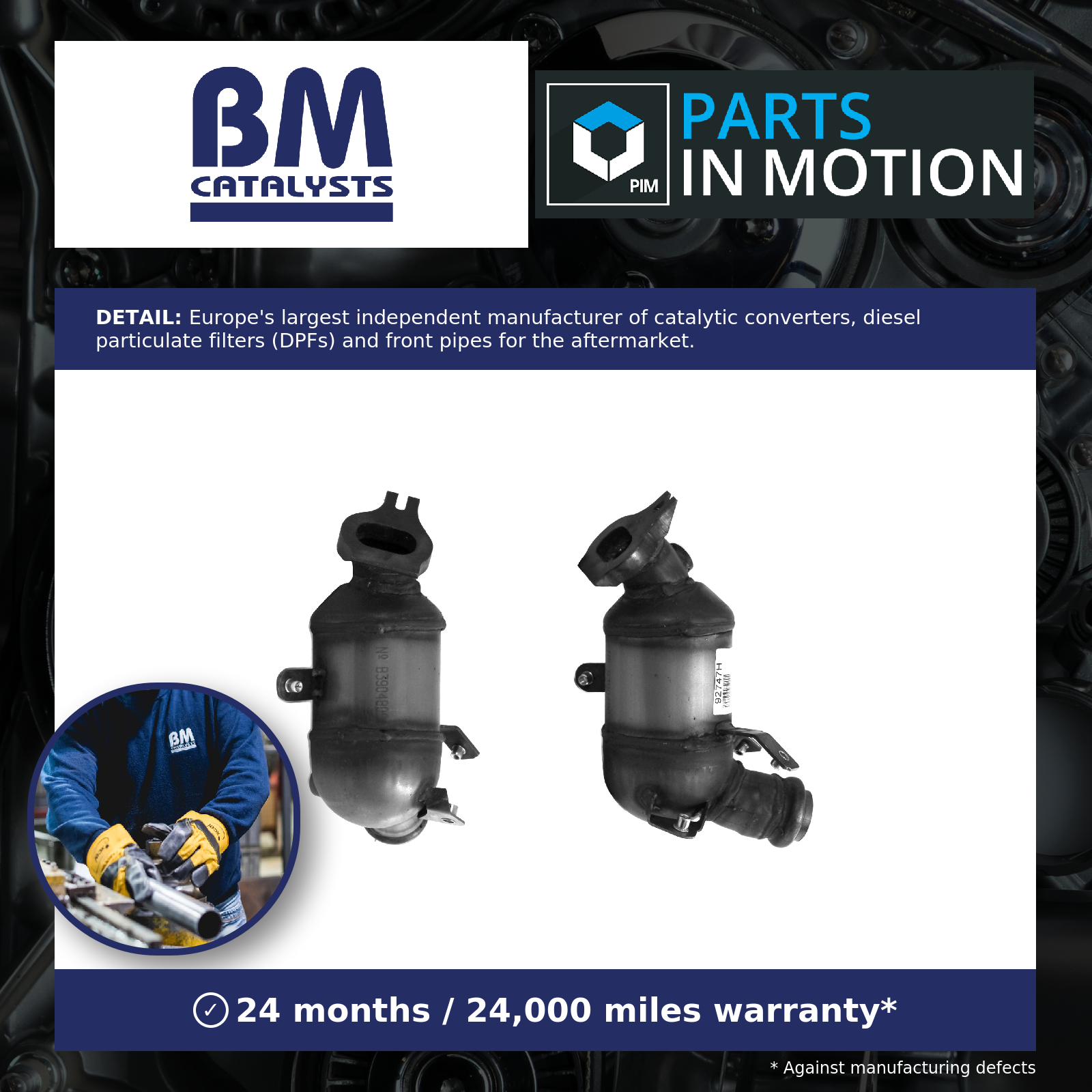 BM Catalysts Catalytic Converter Type Approved BM92747H [PM2038058]