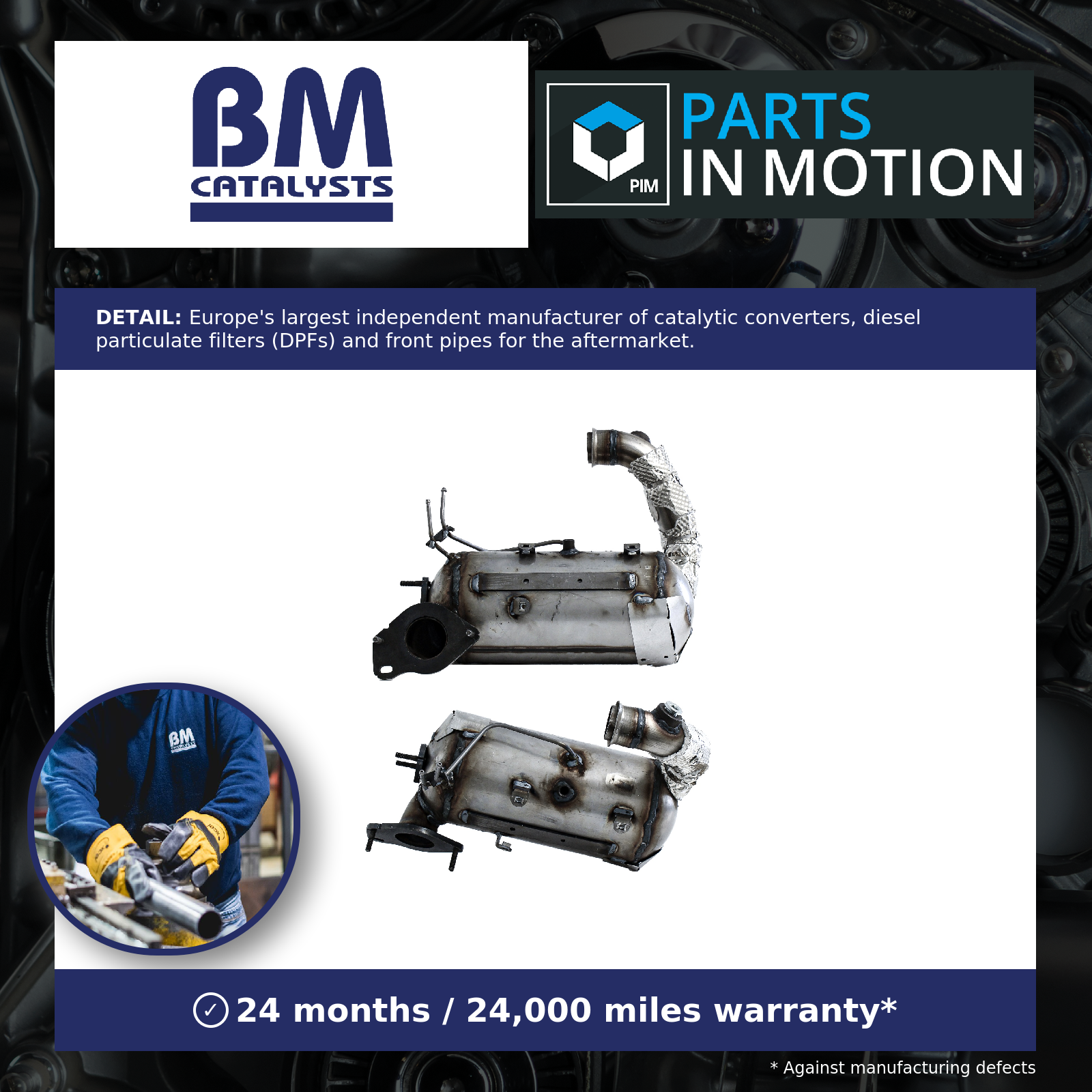 BM Catalysts Catalytic Converter with DPF BM11392H [PM2645232]