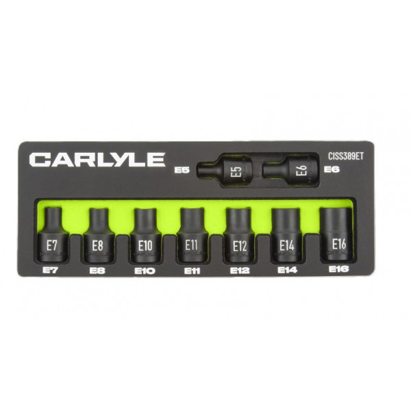 Carlyle CISS389ET 9pc 3/8dr External Star E5-E16