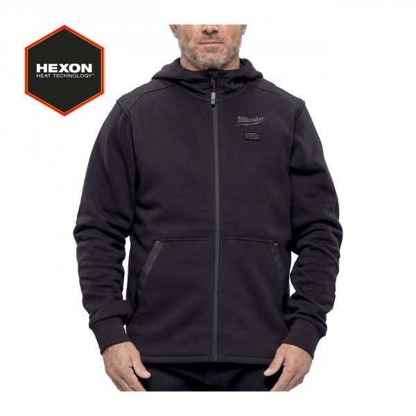 Milwaukee 4932499188 M12 HEXON HEATED HOODIE BLACK M