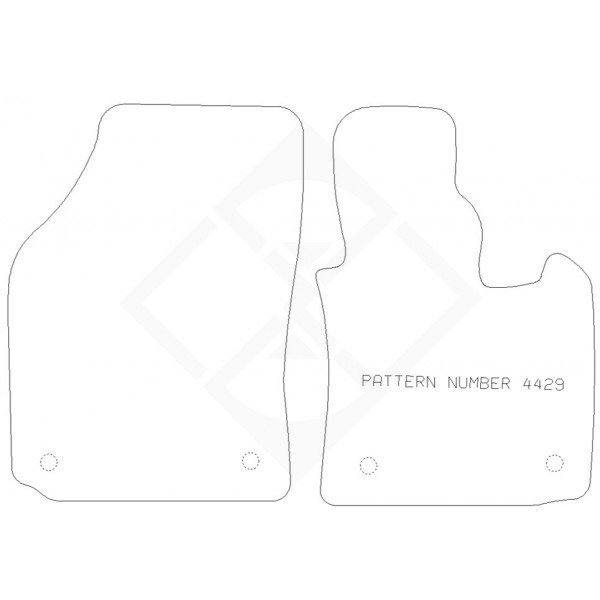 PMA PCFM3164R RUBBER TAILORED CAR MAT - VW CADDY 2010-2020