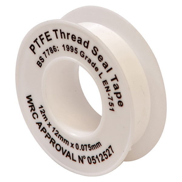 Workshop Warehouse GLU5 PTFE THREAD SEALING TAPE 12MM X 12M