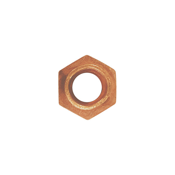 Workshop Warehouse HBN7 EXHAUST MANIFOLD NUTS - COPPER FLASHED STEEL M10X1.5MM