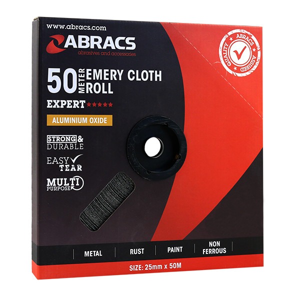 Abracs WER3 EMERY CLOTH ROLL - BLUE 25MM X 50M P40