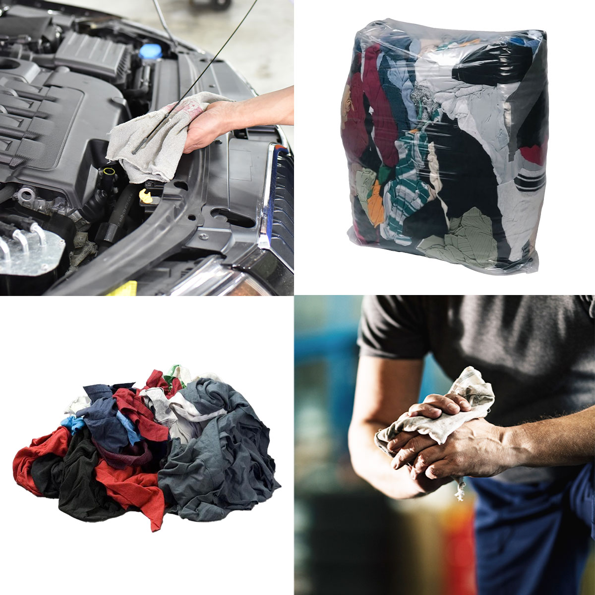 Body Plus BDP00177 Coloured Cotton T-Shirt Rags 10kg