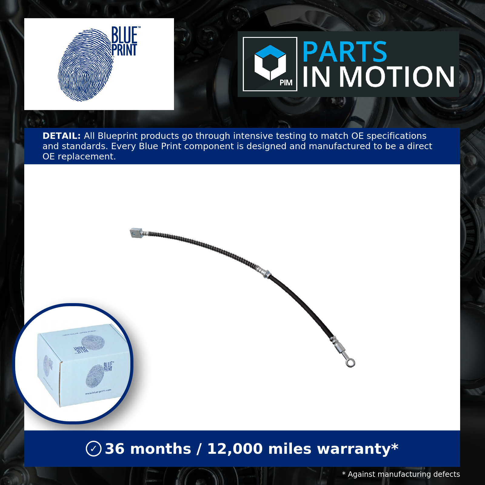 Blue Print Brake Hose Front Right ADG053248 [PM100639]