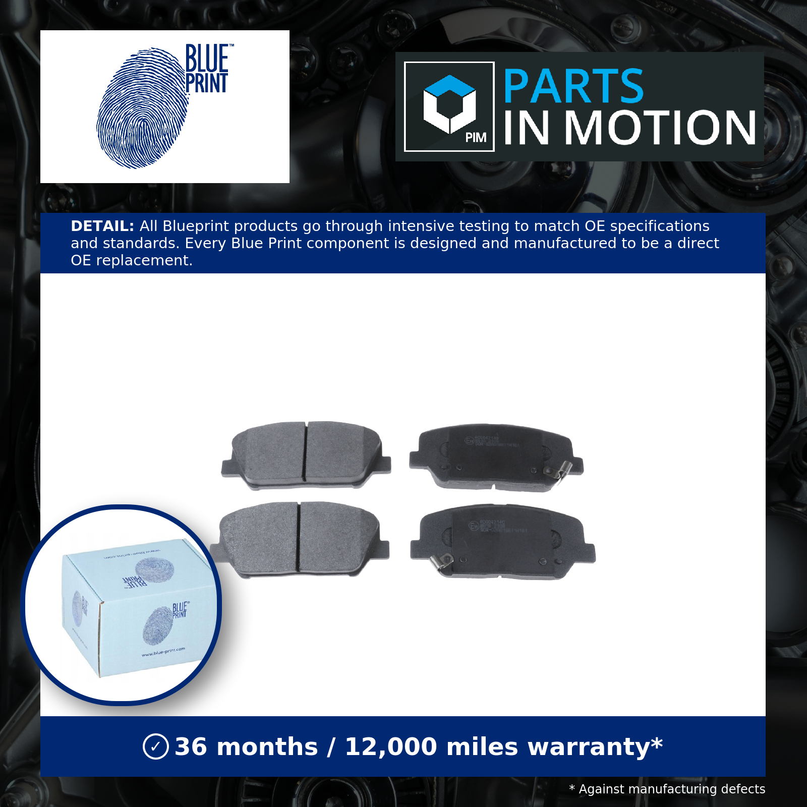 Blue Print Brake Pads Set Front ADG042140 [PM104537]