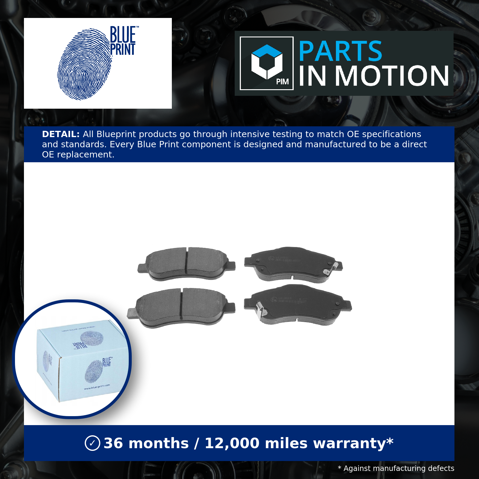 Blue Print Brake Pads Set Front ADH24275 [PM104556]