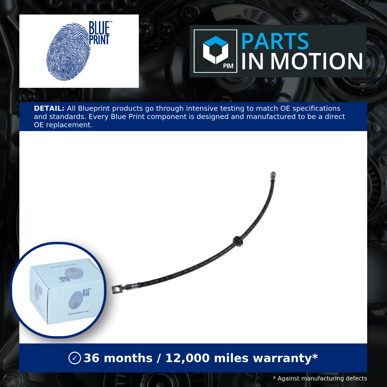 Blue Print Brake Hose Front Left or Right ADG05359 [PM108114]