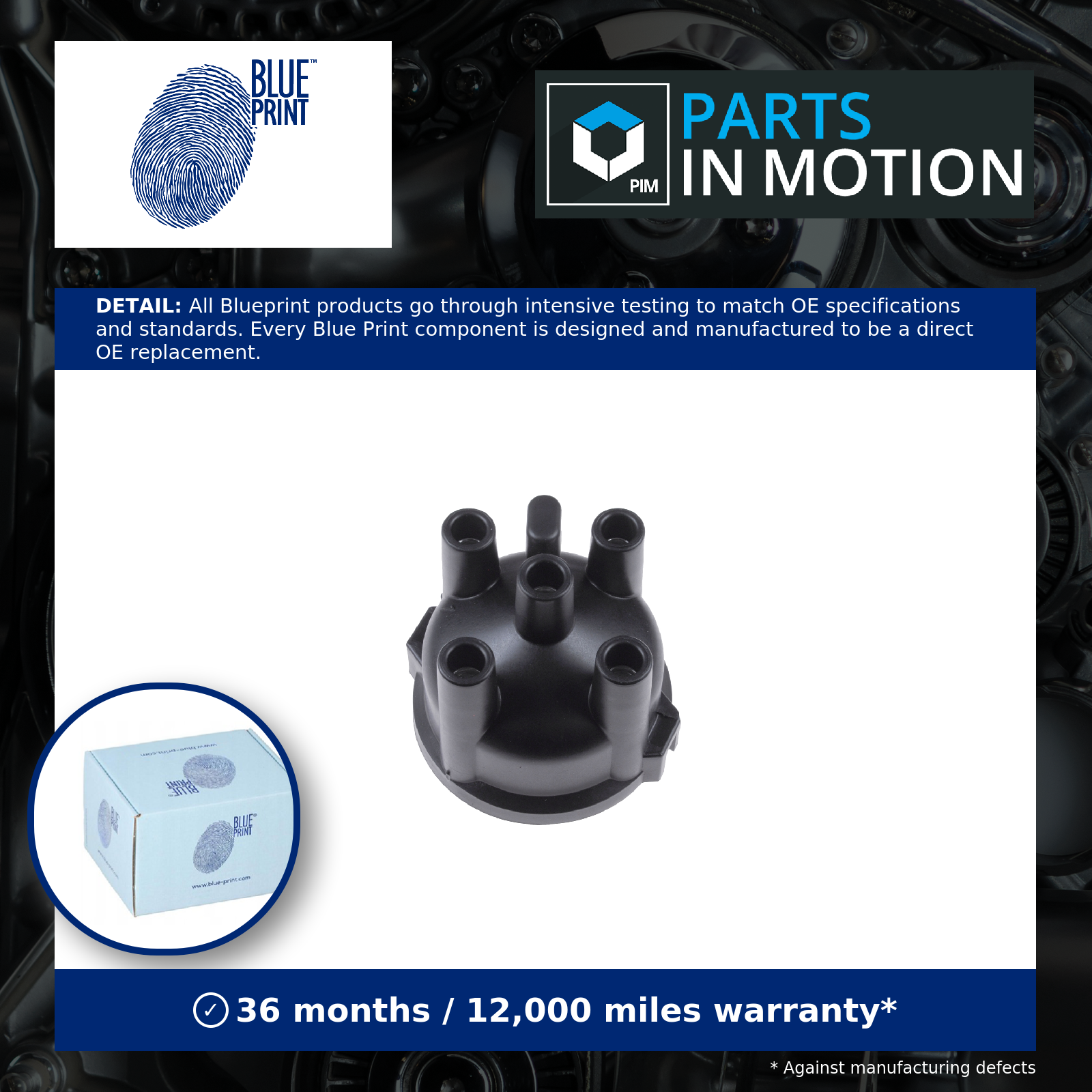 Blue Print Distributor Cap ADC41423 [PM110821]