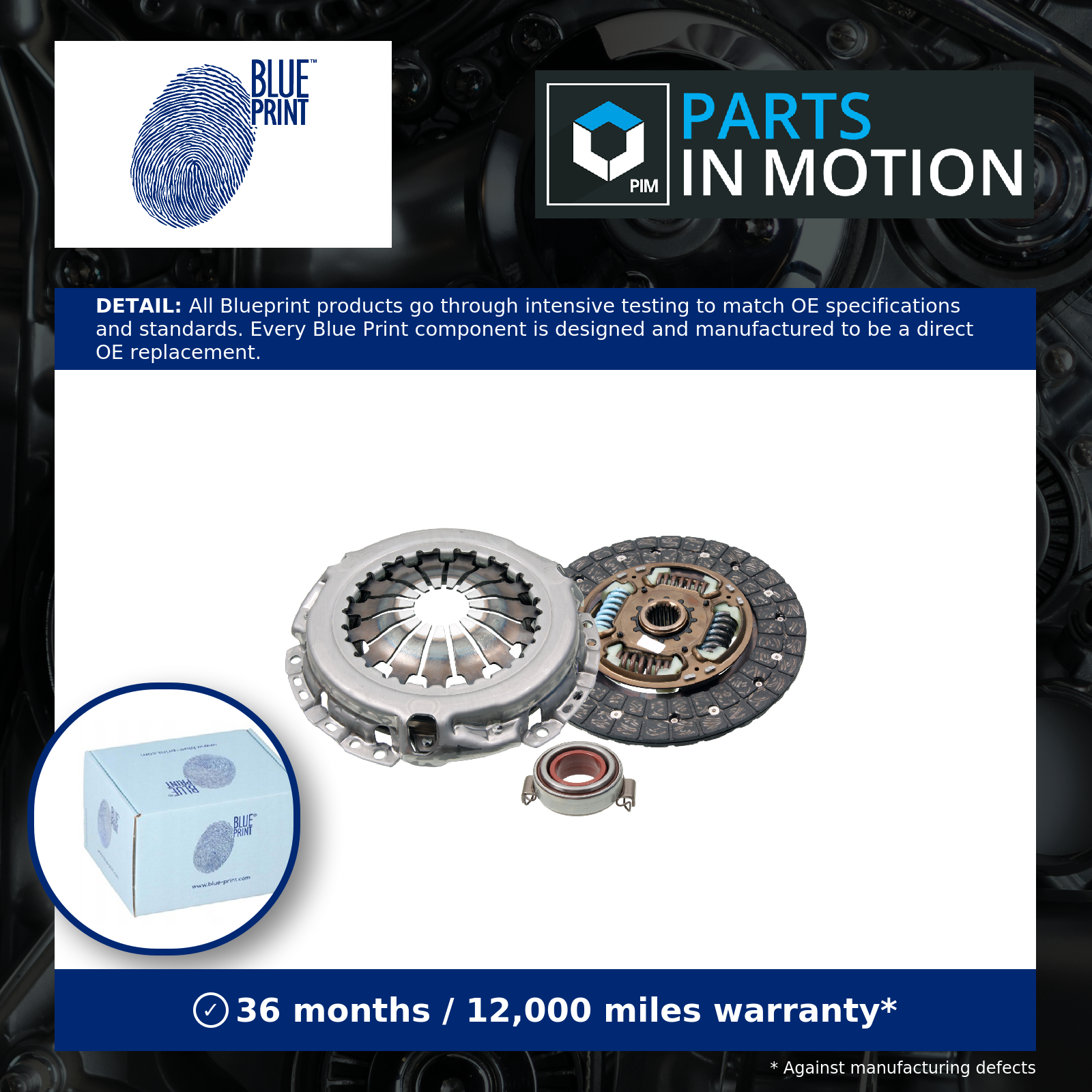 BLUE PRINT ADT330266 Clutch Kit Replacement Fits Toyota Auris Corolla Yaris/Vitz - Image 4