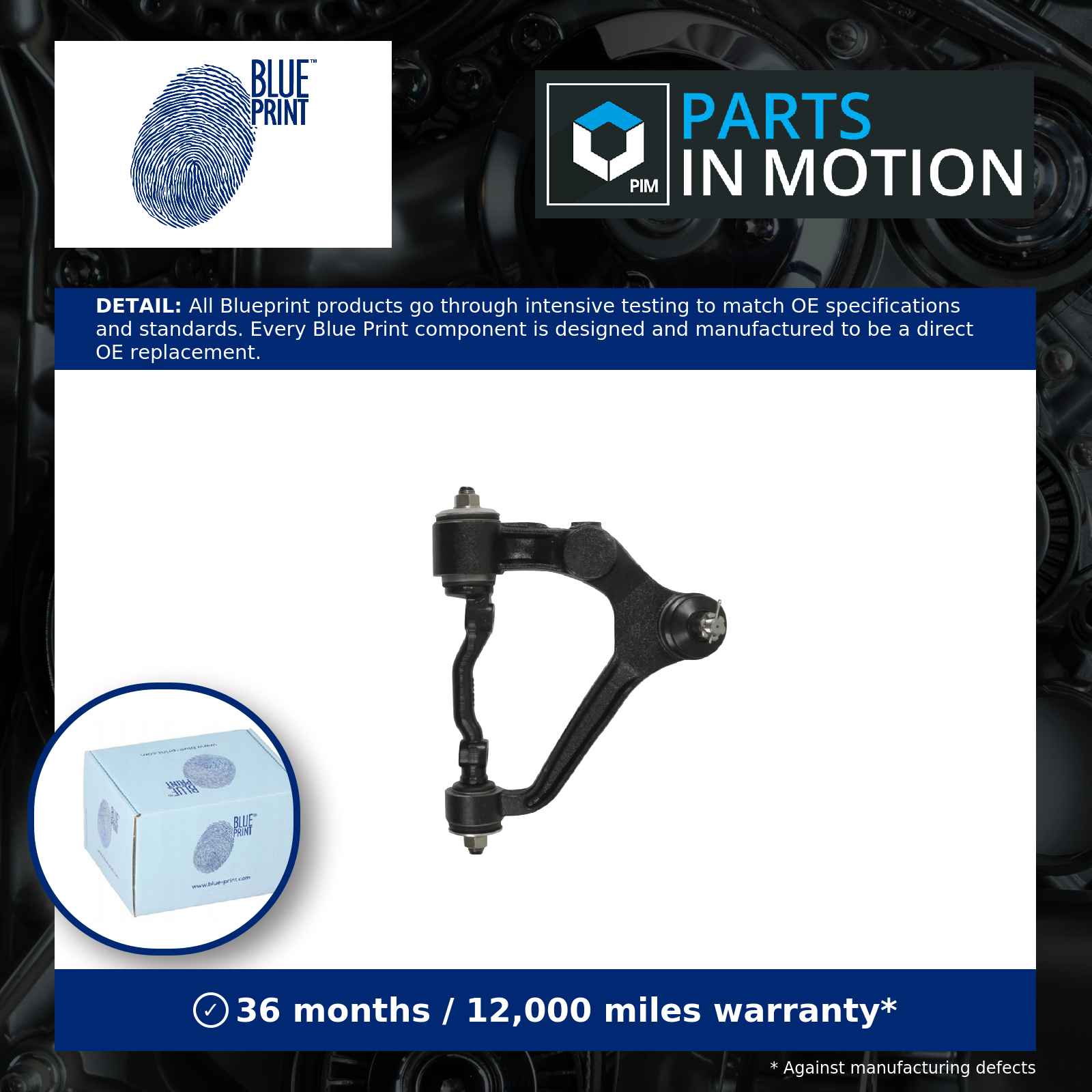 Blue Print ADT38636 Front Right Upper Wishbone Suspension Arm Fits Toyota Dyna - Image 7