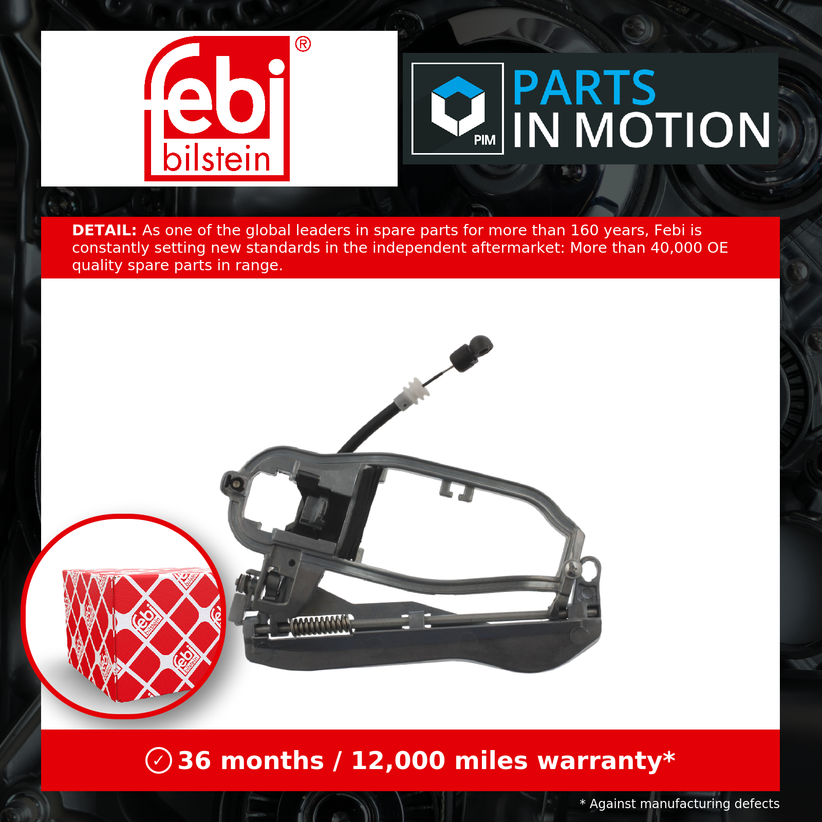 Left Front FERDINAND BILSTEIN 37681 Door-handle Frame for BMW - Image 3