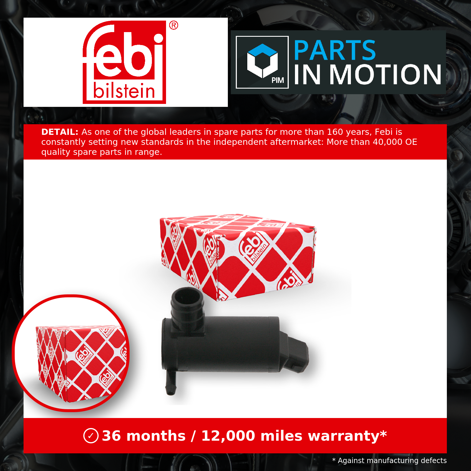 Febi Washer Pump 06431 [PM132414]