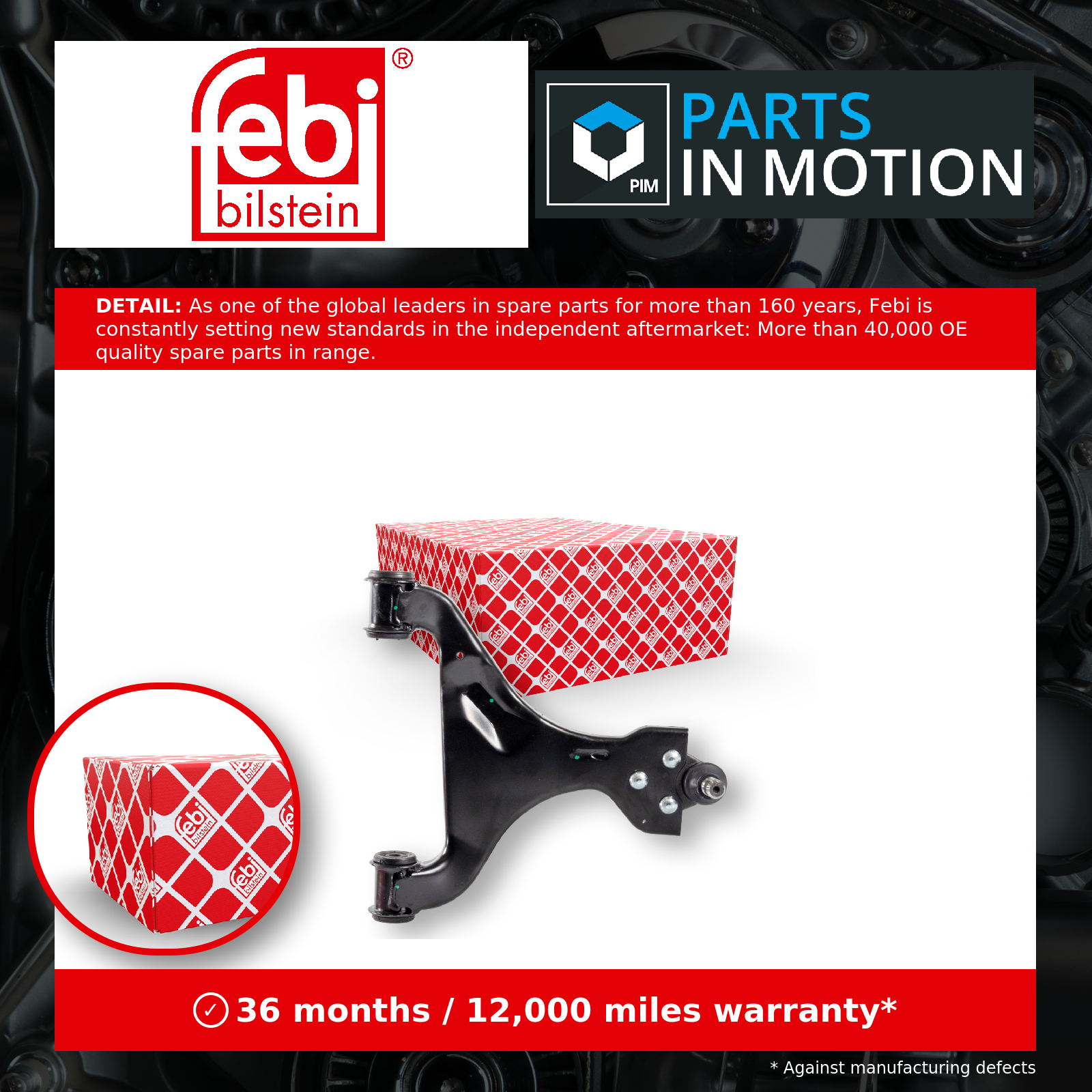 Febi Wishbone / Suspension Arm Front Right 24533 [PM284952]