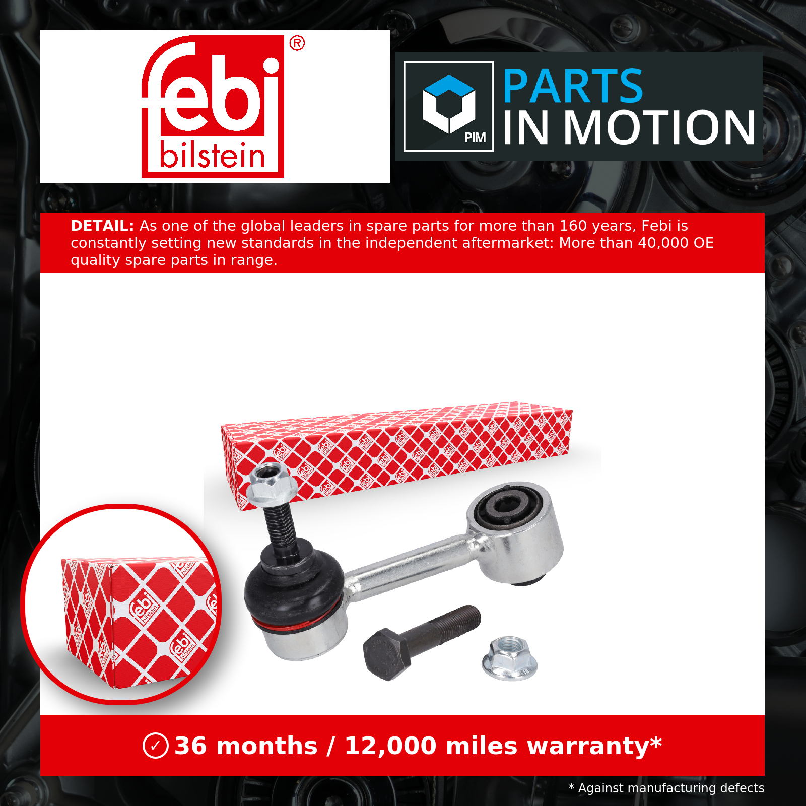 Febi Anti Roll Bar Link Rear Left or Right 29461 [PM404467]