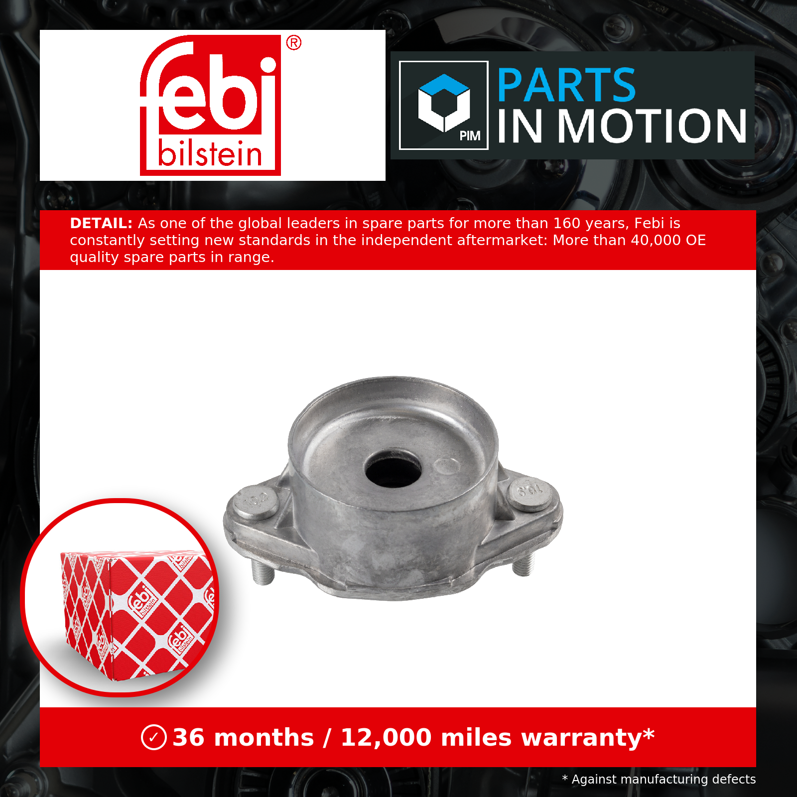 Febi Top Strut Mounting Rear 36477 [PM494879]