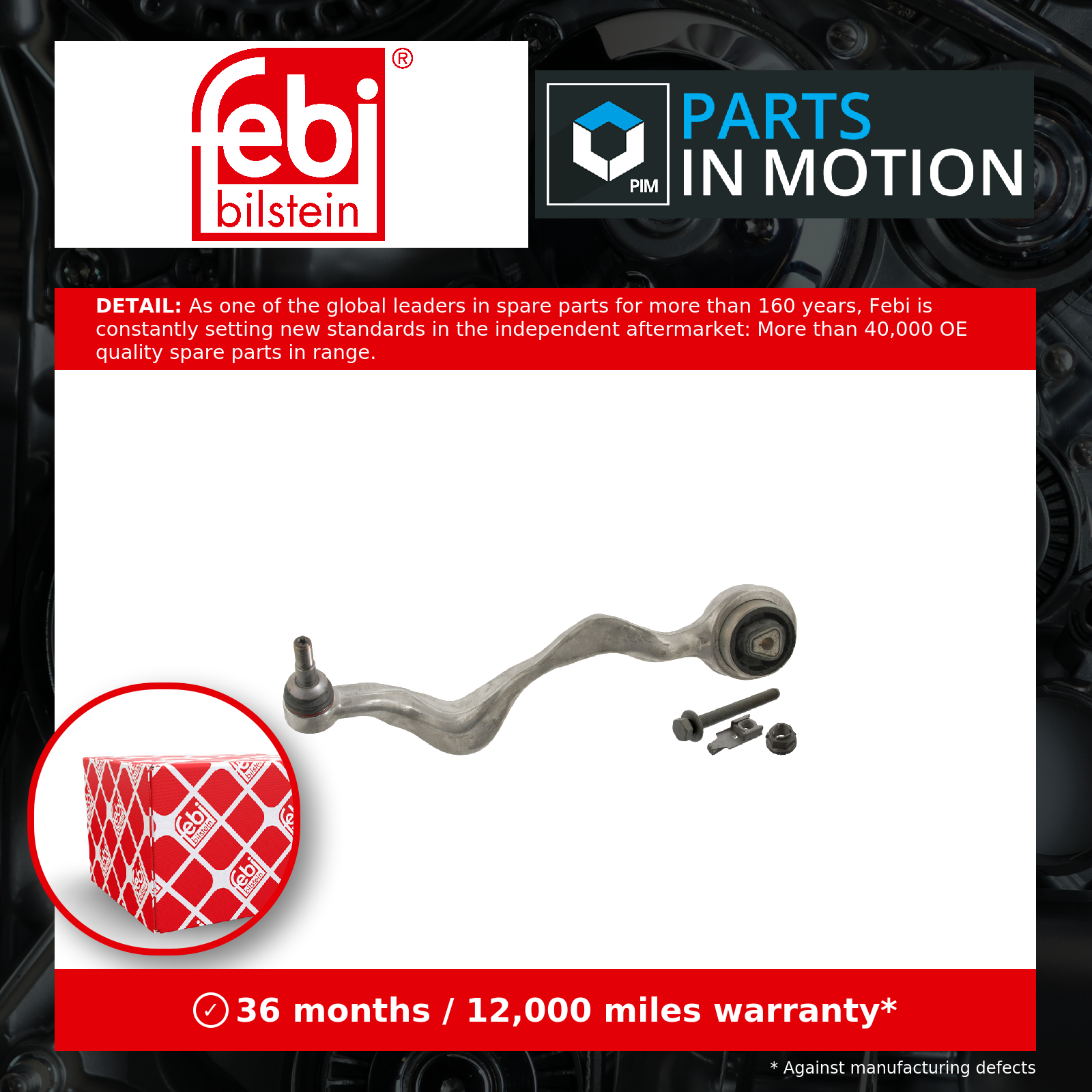 Febi Wishbone / Suspension Arm Front Lower, Left 30516 [PM495844]