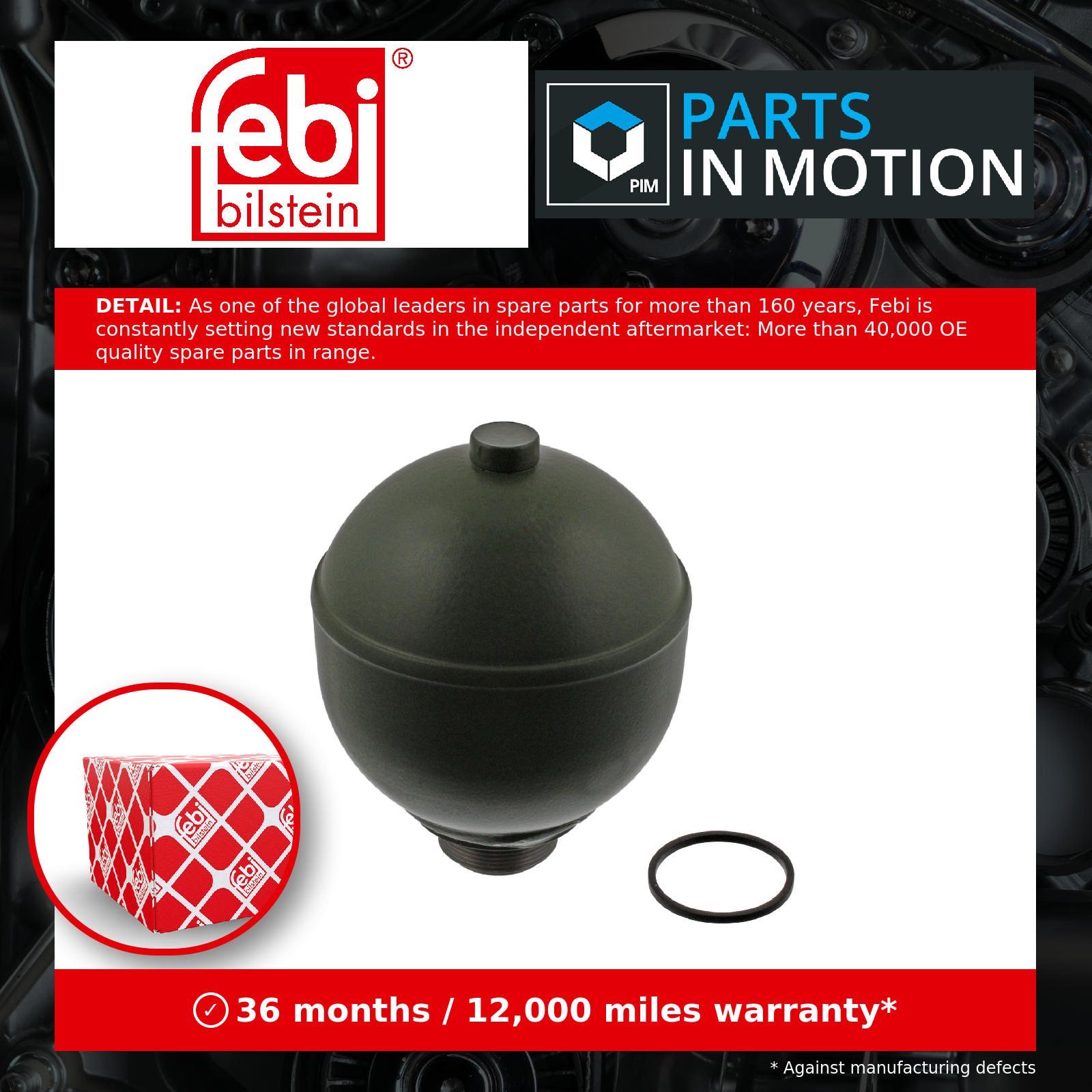 Febi Suspension Sphere Rear 23793 [PM524013]