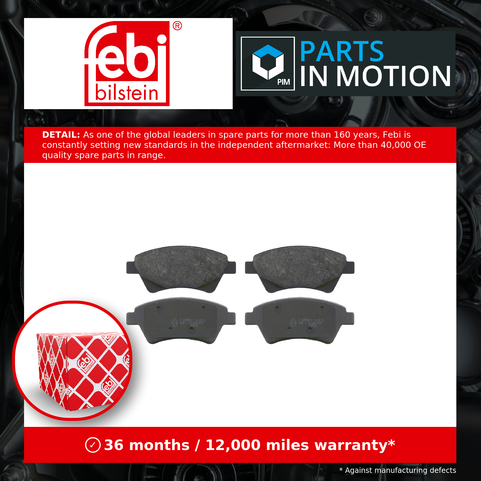 Febi Brake Pads Set Front 16477 [PM556913]