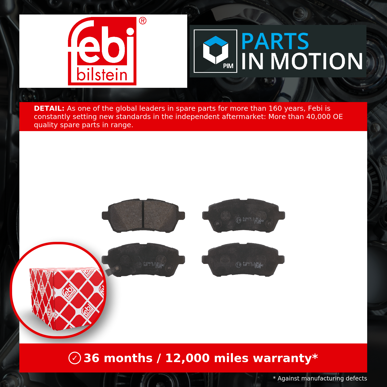 Febi Brake Pads Set Front 16771 [PM557129]